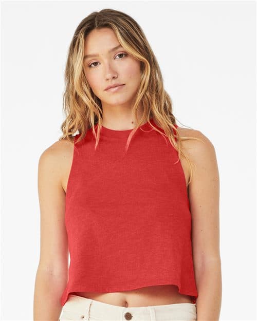 BELLA + CANVAS Women's Racerback Crop Tank