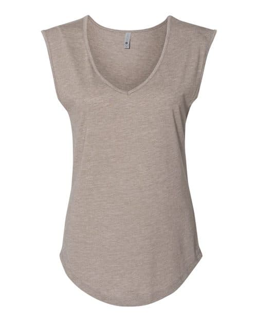 Next Level Women's Festival Sleeveless Deep V-Neck T-Shirt