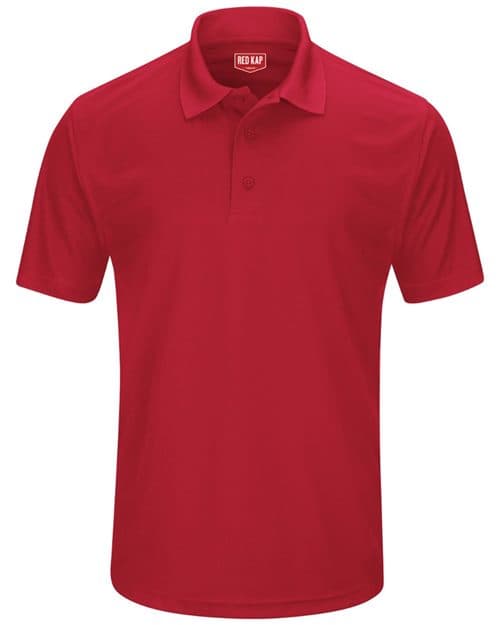 Red Kap Men's Short Sleeve Performance Knit Pocketless Core Polo