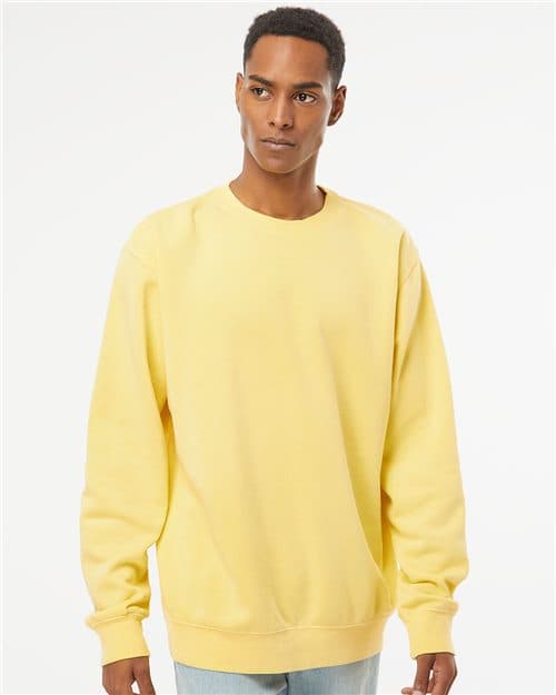 Independent Trading Co. Unisex Midweight Pigment-Dyed Crewneck Sweatshirt