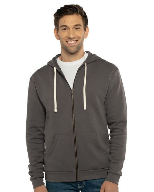 Next Level Unisex Santa Barbara Full-Zip Hooded Sweatshirt