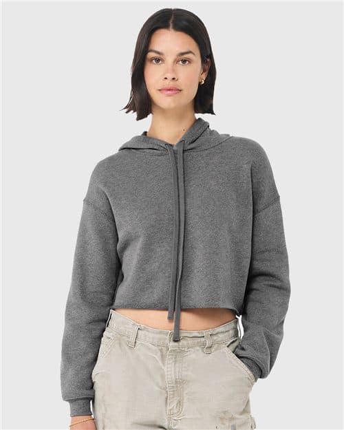 BELLA + CANVAS Women's Crop Hoodie Sweatshirt