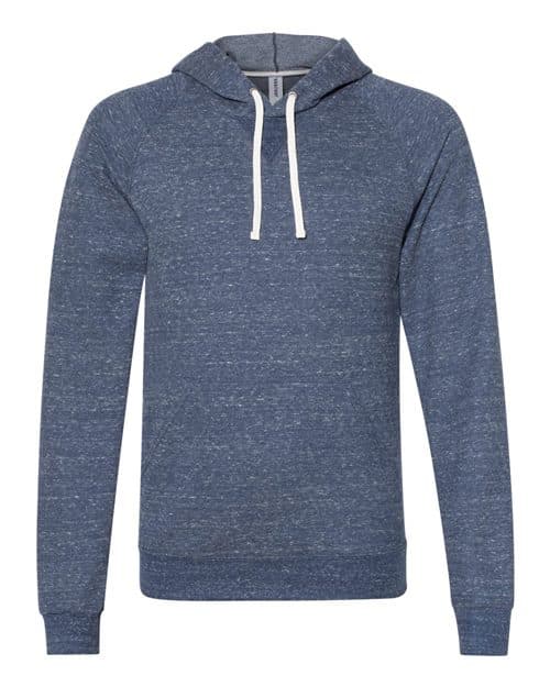 JERZEES Unisex Snow Heather French Terry Raglan Hooded Sweatshirt