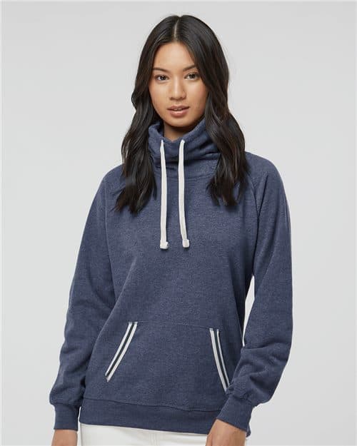 J. America Women’s Relay Cowl Neck Sweatshirt