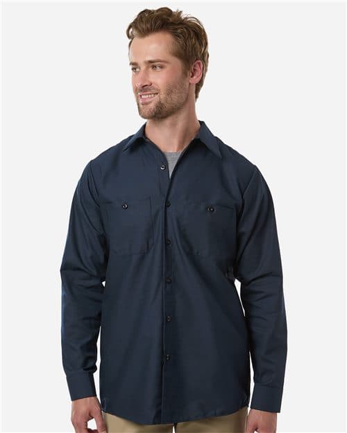 Red Kap Men's Industrial Long Sleeve Work Shirt