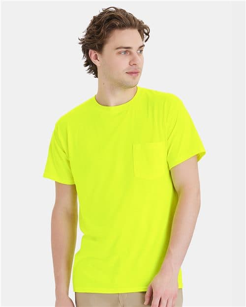 Hanes Unisex Workwear Pocket T-Shirt