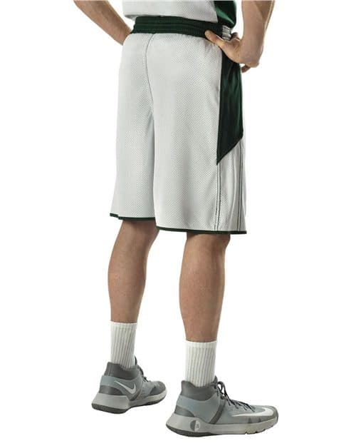 Alleson Athletic Men's Single Ply Reversible Basketball Shorts