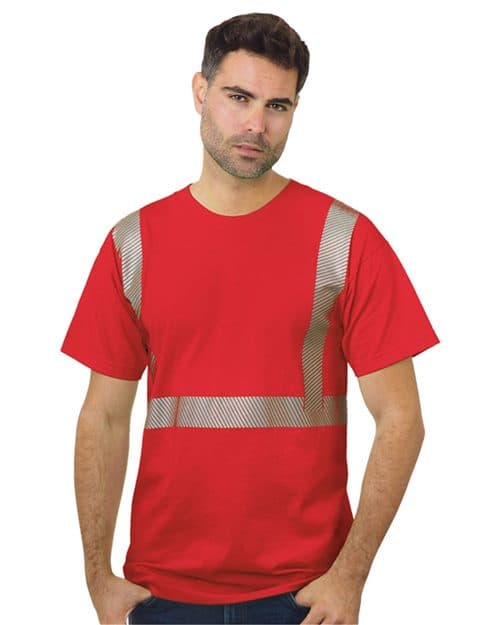 Bayside Unisex USA-Made Hi-Visibility Comfort Trim T-Shirt