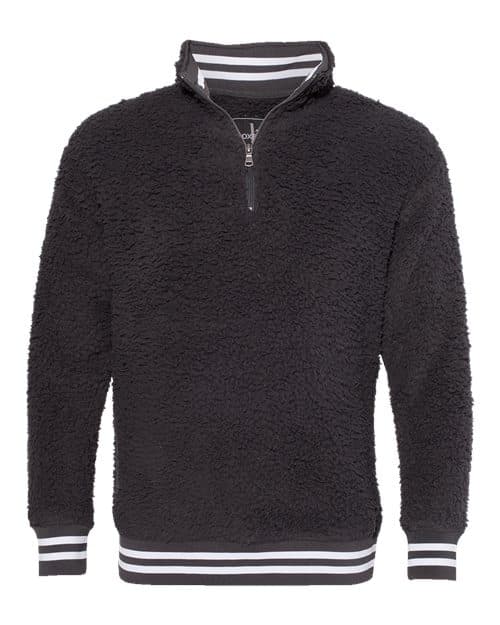 Boxercraft Unisex Varsity Sherpa Quarter-Zip Pullover