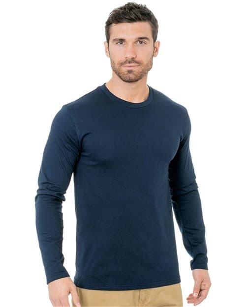 Bayside Unisex Fine Jersey Long Sleeve T-Shirt