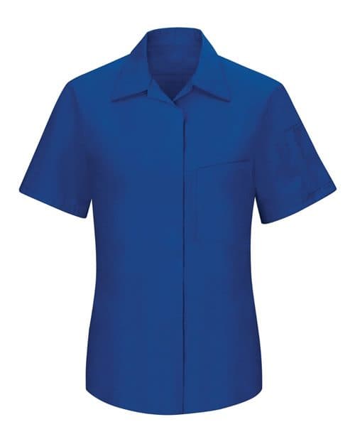 Red Kap Women's Performance Plus Short Sleeve Shop Shirt with Oilblok Technology