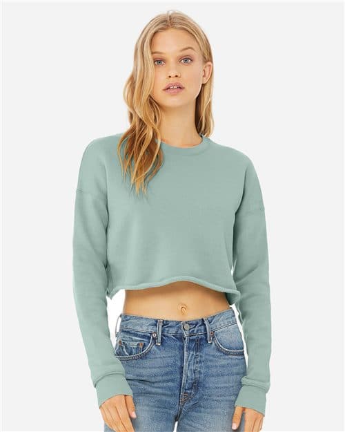 BELLA + CANVAS Women's Crop Crewneck Sweatshirt