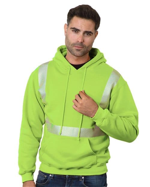 Bayside Unisex USA-Made High Visibility Hooded Sweatshirt