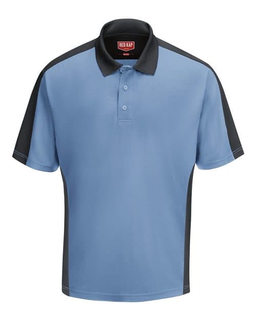 Red Kap Men's Performance Knit Two Tone Polo