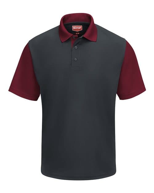 Red Kap Men's Performance Knit Color-Block Polo