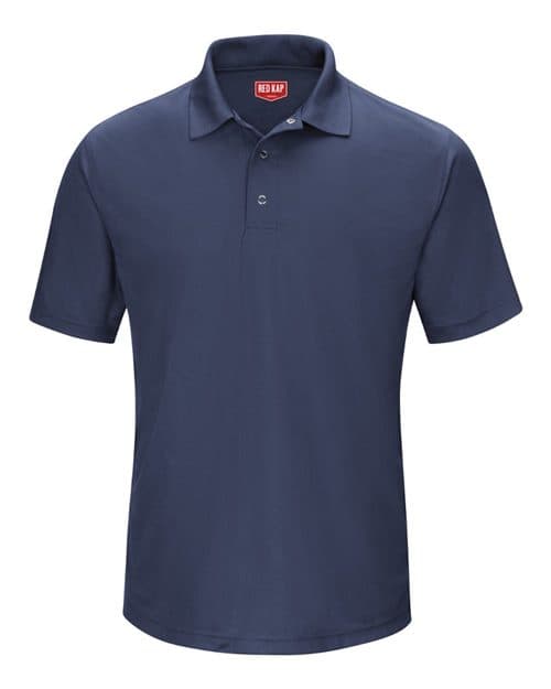 Red Kap Men's Performance Knit Gripper-Front Polo