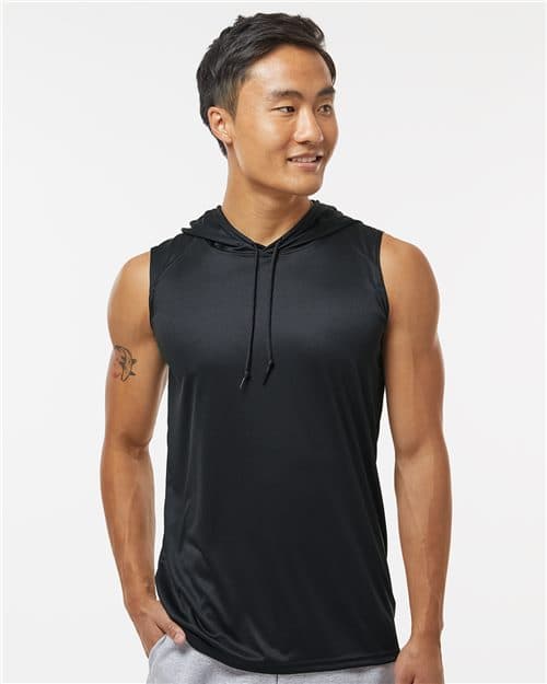 Badger Men's B-Core Sleeveless Hooded T-Shirt