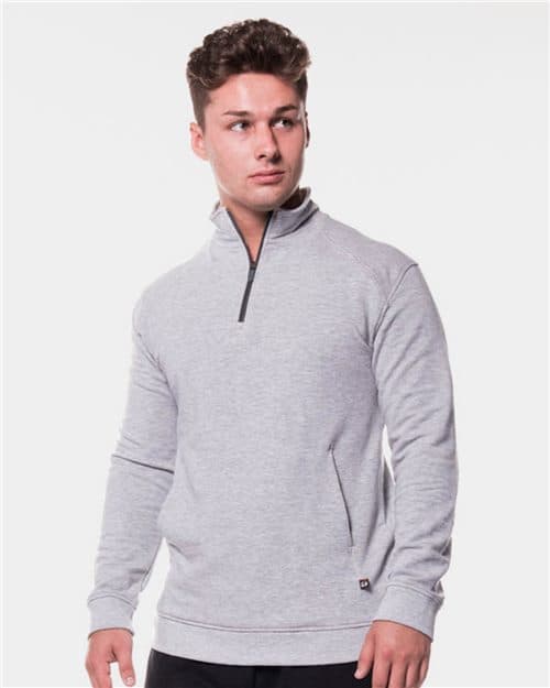 Badger Men's FitFlex French Terry Quarter-Zip Pullover