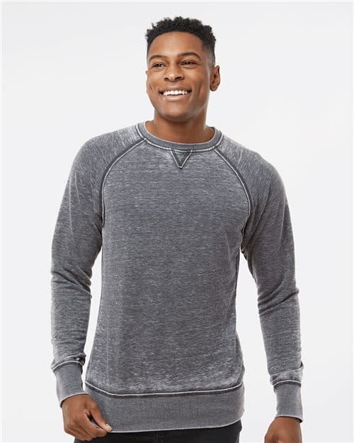 J. America Men's Vintage Zen Fleece Crewneck Sweatshirt