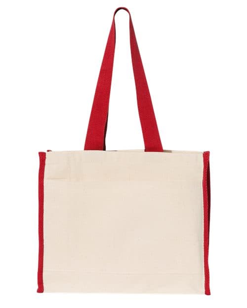 Q-Tees 14L Tote with Contrast-Color Handles