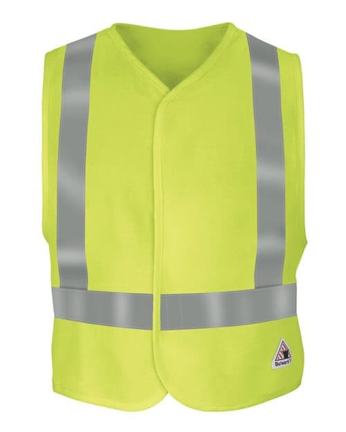 Bulwark Men's Men's Hi-Visibility Flame-Resistant Safety Vest