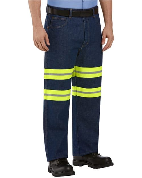 Red Kap Men's Enhanced Visibility Relaxed Fit Jeans