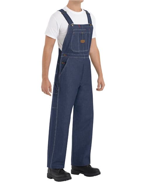 Red Kap Men's Extended Sizes Denim Bib Overall