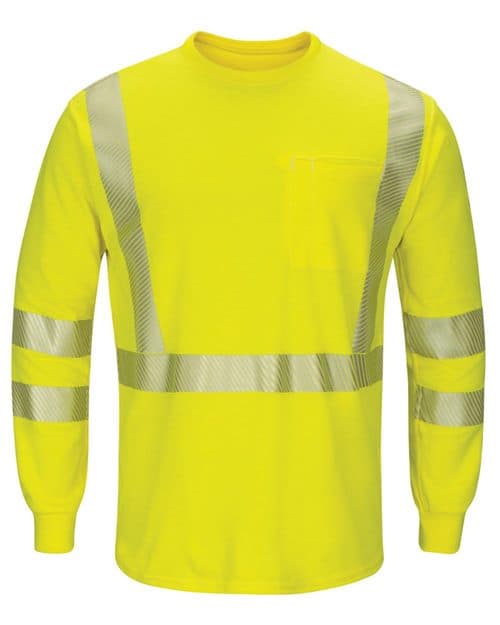 Bulwark Men's Hi-Visibility Lightweight Long Sleeve T-Shirt