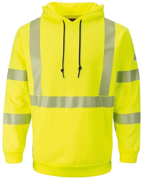 Bulwark Men's Hi-Visibility Hooded Sweatshirt