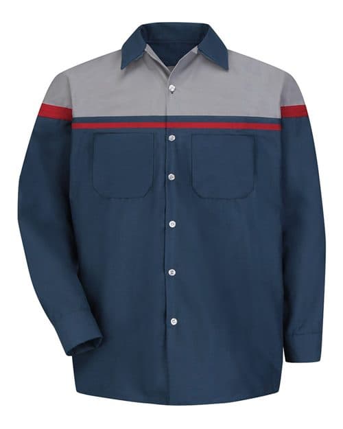 Red Kap Men's Tall Performance Tech Long Sleeve Shirt