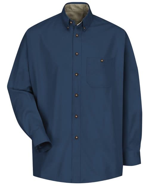 Red Kap Men's Cotton Contrast Dress Shirt