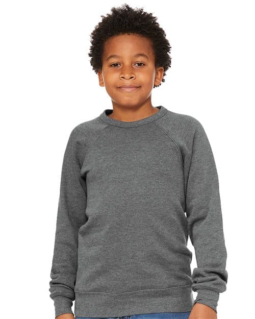 BELLA + CANVAS Youth Sponge Fleece Crewneck Sweatshirt