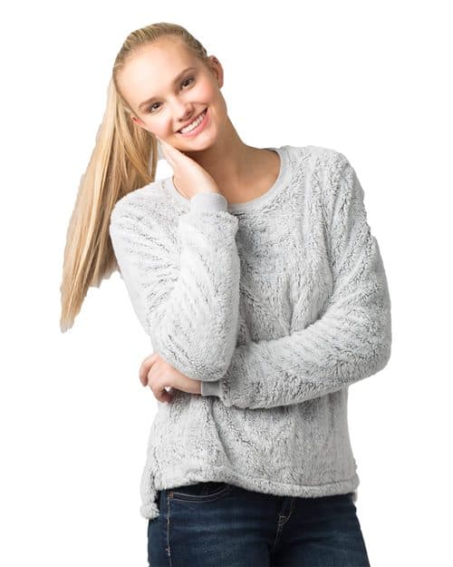 Boxercraft Women's Fuzzy Crewneck Fleece