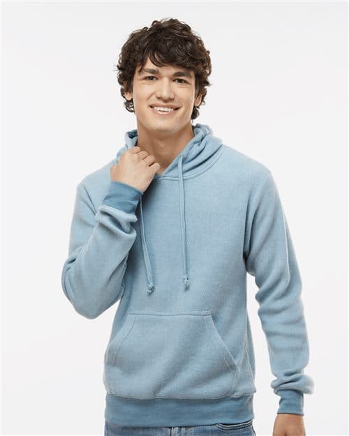 J. America Men's Flip Side Fleece Hooded Sweatshirt