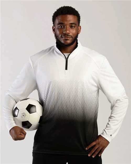 Badger Men's Hex 2.0 Quarter-Zip Pullover