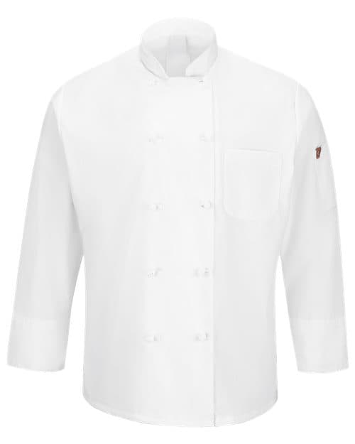 Chef Designs Mimix™ Ten Knot Button Chef Coat with OilBlok