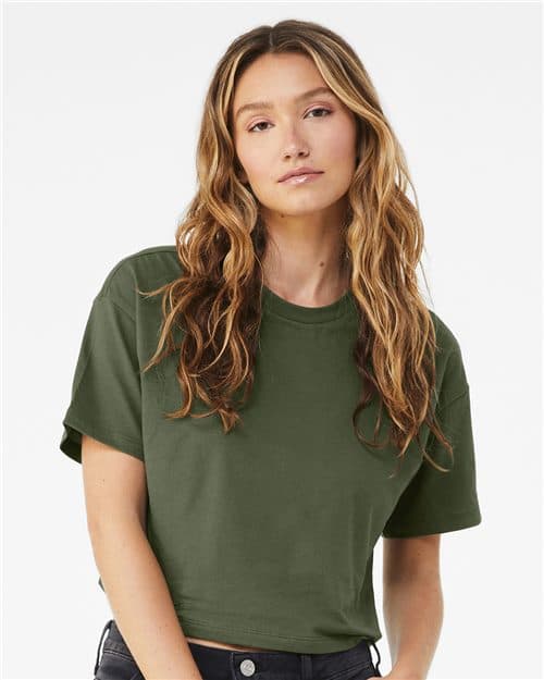 BELLA + CANVAS Women's Jersey Crop Tee