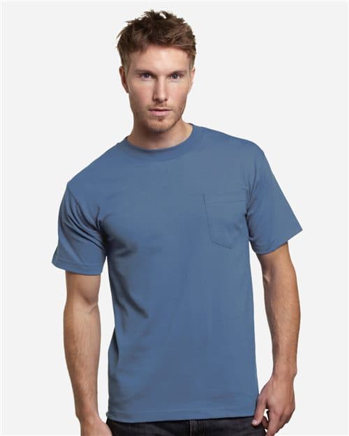 Bayside Unisex USA-Made Pocket T-Shirt