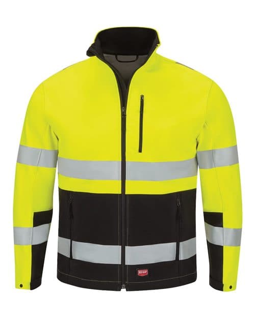 Red Kap Men's Hi-Visibility Soft Shell Jacket