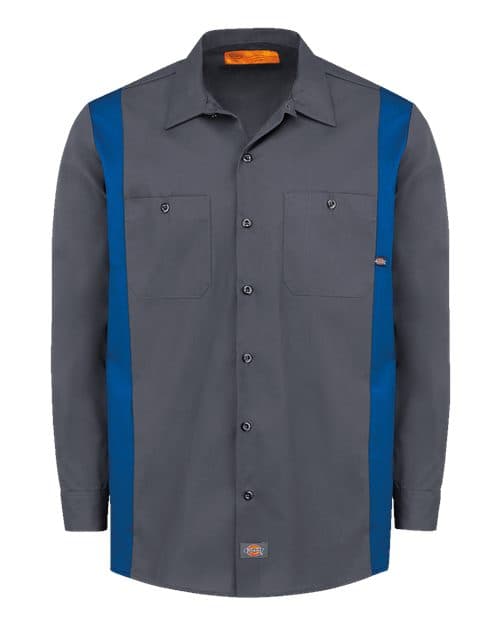 Dickies Men's Industrial Colorblocked Long Sleeve Shirt