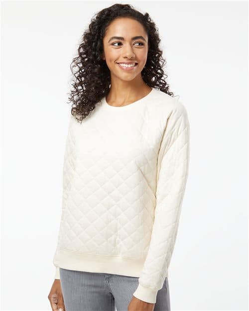 Boxercraft Women's Quilted Crewneck Pullover