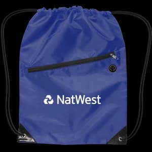 Drawstring Backpack w/Zipper