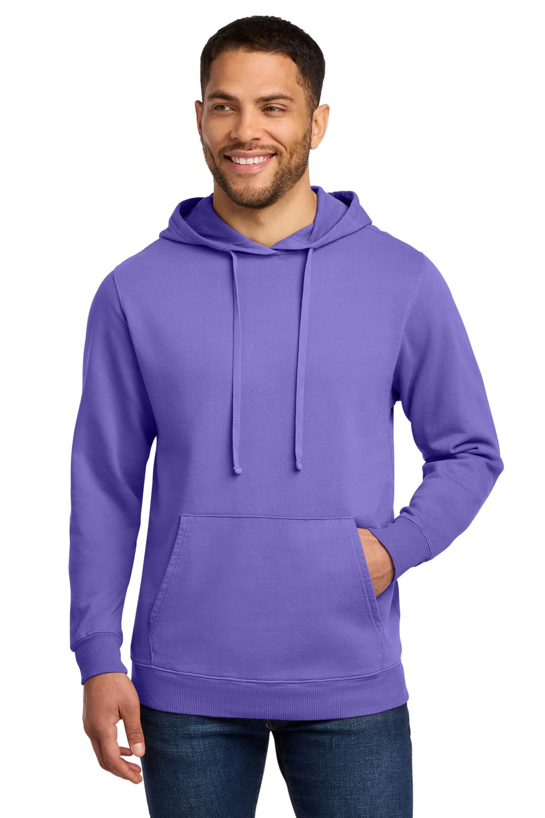Port & Co® Beach Wash® Garment-Dyed Pullover Hooded Sweatshirt