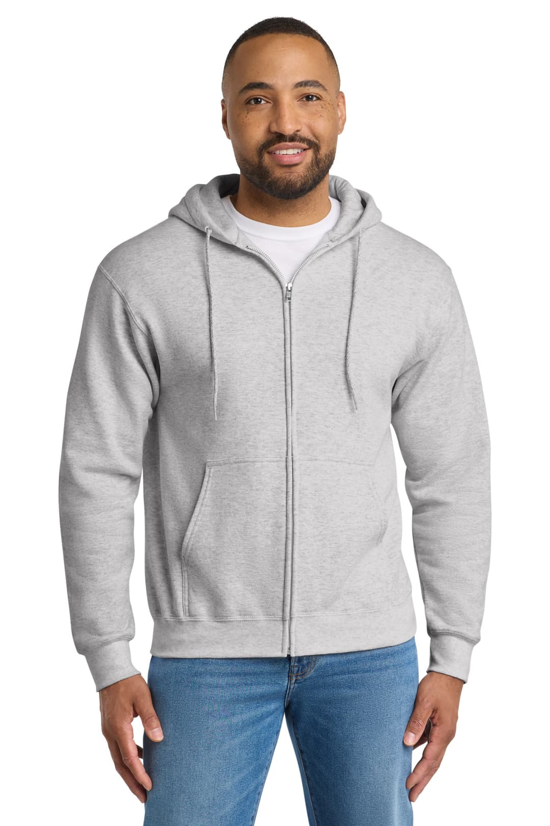 Port & Co® Tall Essential Fleece Full-Zip Hooded Sweatshirt