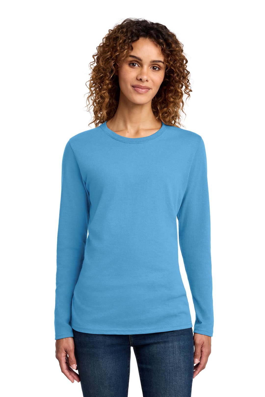 Port & Co® Women's Long Sleeve Core Cotton Tee