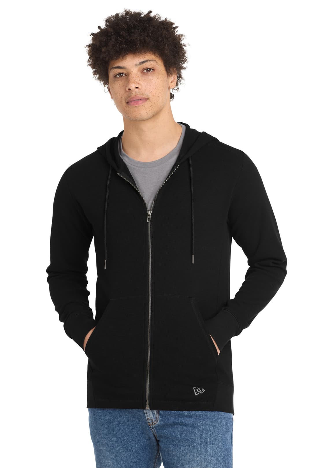 New Era® Thermal Full-Zip Hoodie