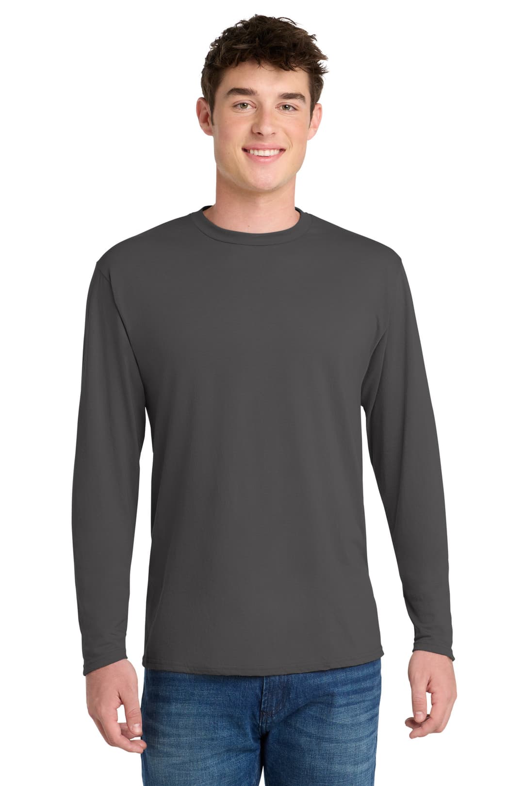 Port & Co® Long Sleeve Performance Blend Tee