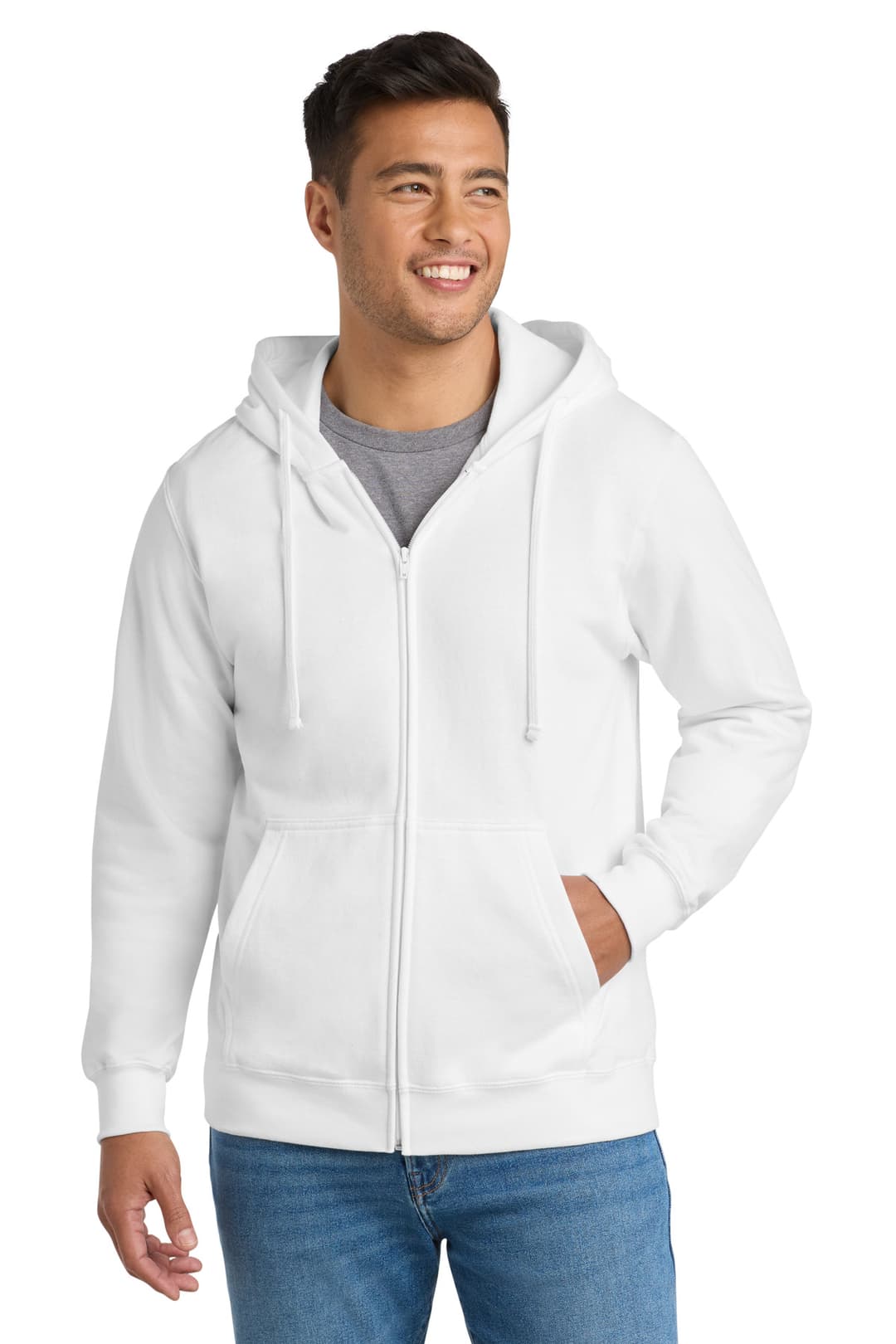 Port & Co® Fan Favorite Fleece Full-Zip Hooded Sweatshirt