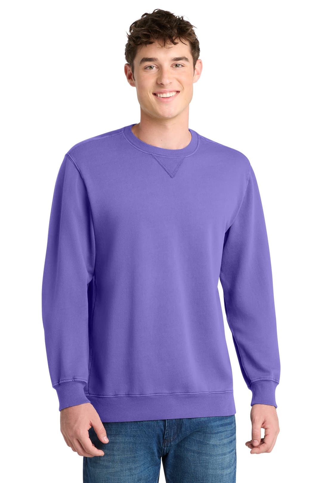 Port & Co® Beach Wash® Garment-Dyed Crewneck Sweatshirt