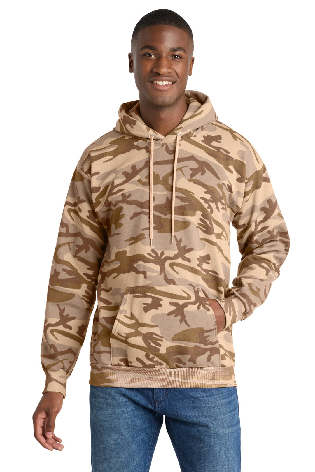 Port & Co® Core Fleece Camo Pullover Hooded Sweatshirt